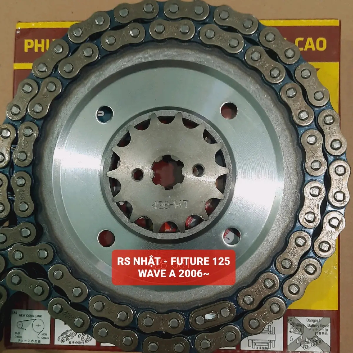 BỘ XÍCH NHÔNG ĐĨA NPT 9li RS NHẬT - WS110 - FUTURE NEO - BLADE110 - WAVE A ĐỜI 2006 TRỞ LÊN ( KHÔNG DÙNG CHO XE TRUNG QUÔC ) - PHỤ TÙNG XE MÁY