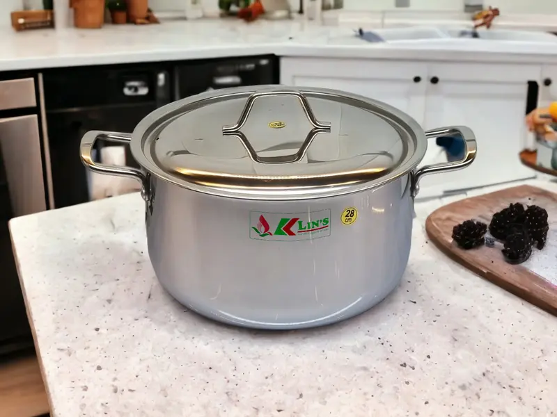 NỒI INOX 1 ĐÁY KLINS CAO CẤP 28CM 2