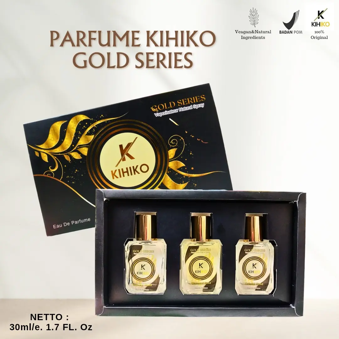 [PAKET 3 BOTOL] PARFUM BPOM GOLD SERIES EAU DE PARFUME