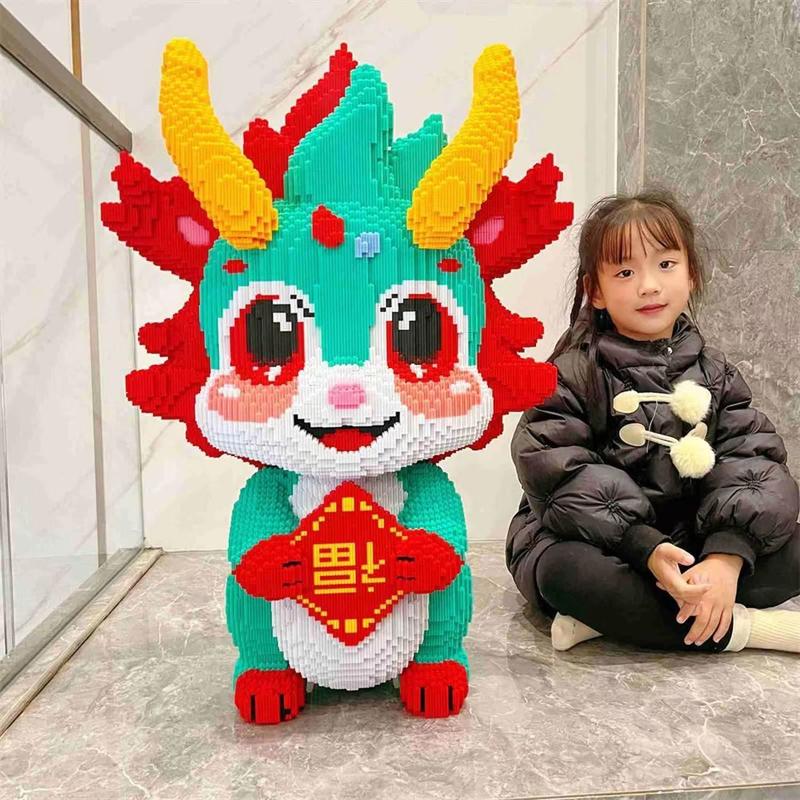 Khối Xây Dựng 3D Âm Thanh Nổi Rồng Khổng Lồ Tương Thích Với Lego Đồ Chơi Lắp Ráp Giáo Dục Trẻ Em Thích Hợp Cho Người Lớn Đồ Trang Trí Quà Tặng Năm Mới Ưu Đãi Đặc Biệt Giới Hạn Thời Gian Hàng Mới Về 2024