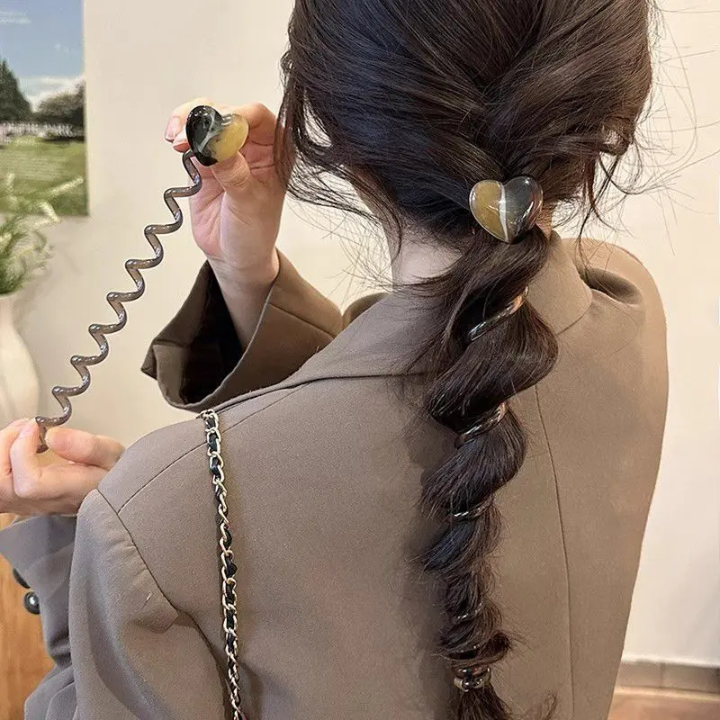 Dây Buộc Tóc Đầu Bong Bóng, Phong Cách Trung Quốc Và Nhật Bản, Thiết Kế Đơn Giản, Dây Điện Thoại Tình Yêu Cao Cấp Mới 2024, Dụng Cụ Bện Tóc Đuôi Ngựa, Thiết Kế Dễ Thương, Hữu Ích 5