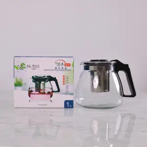 ST Teko 900ML Tempat Teh Kopi Transparan Dengan Saringan