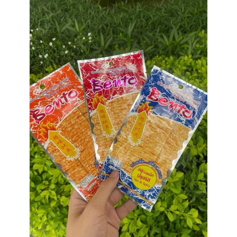 Snack mực Bento Thái Lan gói nhỏ 6g, Snack mực tẩm cay siêu ngon 2