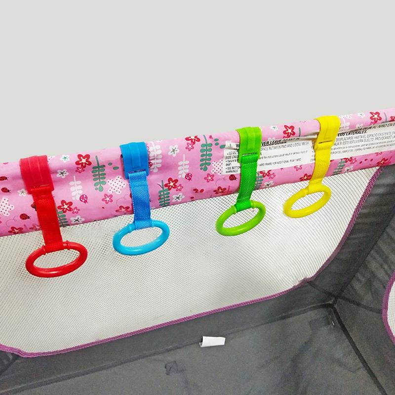 Product Introduction of 1/4PCS Pendants Hanging Ring Pull Ring For  Playpen Baby Crib Hook Baby Toys 17