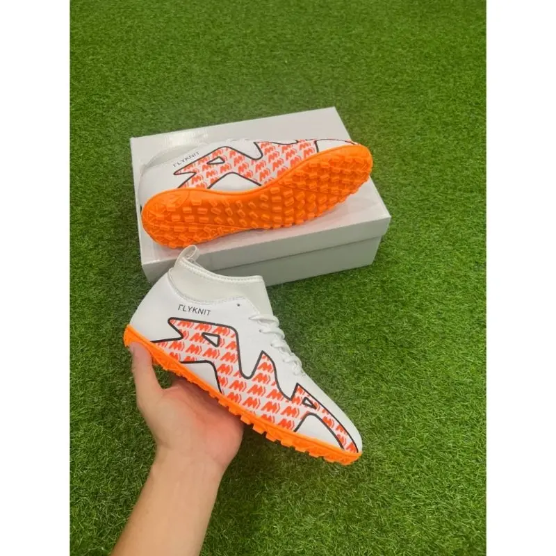Giày đá bóng cao cổ , giày đá banh sân cỏ nhân tạo Superfly 9   khâu đế toàn bộ   tặng kèm tất. 5