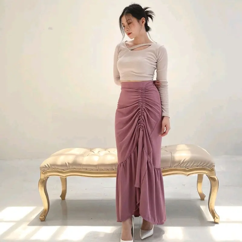 RERE FLOWLY SKIRT by stuffiza.id | ROK SERUT | CRINKLE SKIRT 1