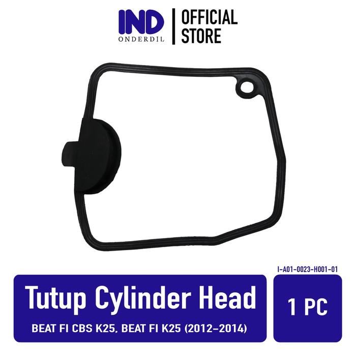 Gambar IND Onderdil Seal-Sil-Gasket Head Cover Karet Tutup Cylinder-Silinder Cop Beat FI & Scoopy eSP K16R & Spacy FI & Vario 110 eSP - Sesuai dengan gambar, Standar dari IND Onderdil Kota Bandung Tokopedia
