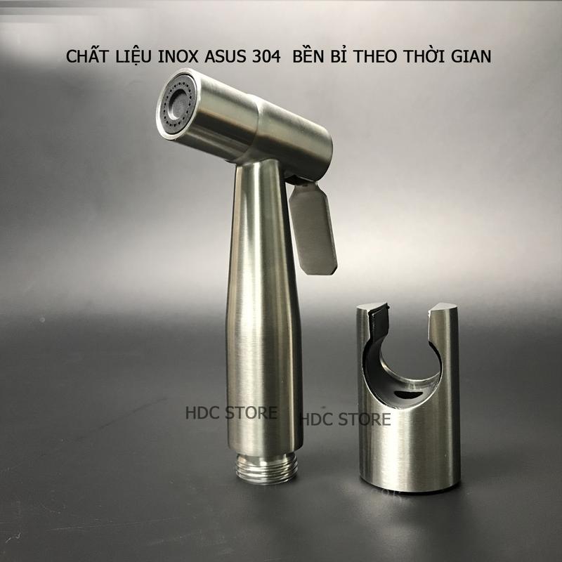 Product Introduction of Bộ vòi xịt vệ sinh cao cấp - Tăng áp (Bao gồm: Đầu xịt +Dây cấp +Đế Cài ) Tất cả bằng inox304  HDC STORE 9