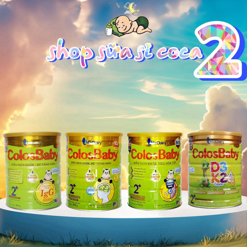 Sữa dinh dưỡng Colosbaby Gold Bio IQ D3K2 800gr Vitadairy cho bé yêu colos  baby