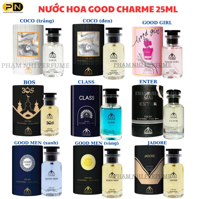 GOOD CHARME Nước Hoa GOOD GIRL - COCO (đen -trắng) - JADORE - BOS 25ml dành cho Nam và Nữ