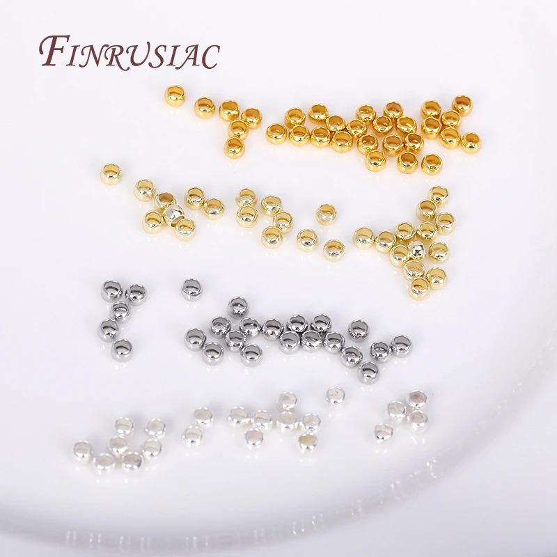 Product Introduction of High Quality Cylindrical Tube Crimp End Bead For Jewellery Making Supplies Wholesale 14K/18K Gold Plated 2mm Tube Crimp Beads 19