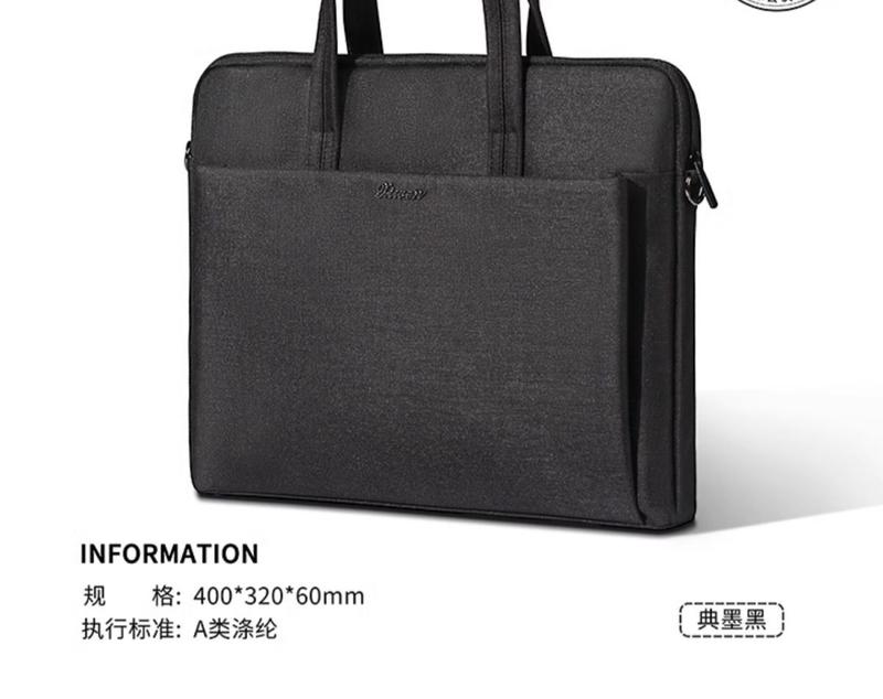 Product Introduction of Briefcase Custom Handbag Large Capacity Business Office Information Bag A4 File Package Buggy Bag Wholesale 14