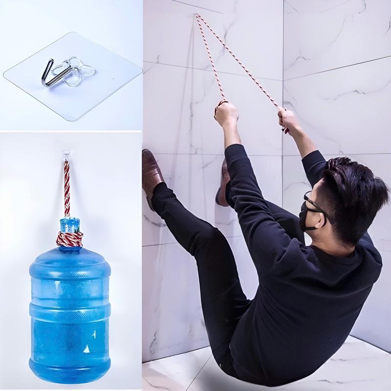 COMBO 100 Móc Dính Cường Lực Trong Suốt Chịu Lực  - Móc Dán Tường Chịu Lực Thần Thánh Siêu Dính 2