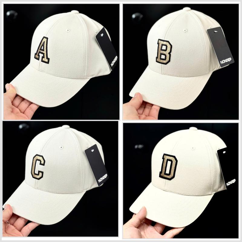 Mũ Lưỡi Trai Kaki Cao Cấp Màu Kem Logo thêu chỉ vàng ánh kim đủ 24 chữ cái ! Nón kết thể thao korea , khoá không rỉ , hot trend , chống nắng nóng Cap Cotton mẫu mới 2025