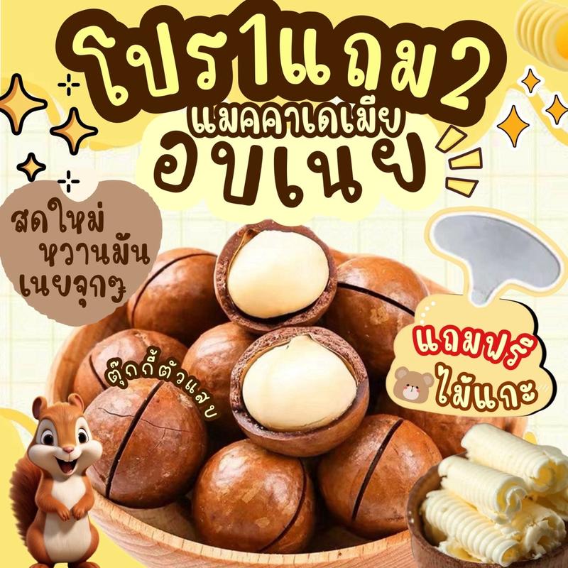 Product Introduction of (ส่งด่วน)Flash Sale 1แถม2 ถุงละ100g. แมคคาเดเมีย เกรดพรีเมี่ยม เม็ดใหญ่ เปลือกบาง เนื้อเยอะ ตุ๊กกี้ตัวแสบแถมที่แกะ1ชิ้น 13