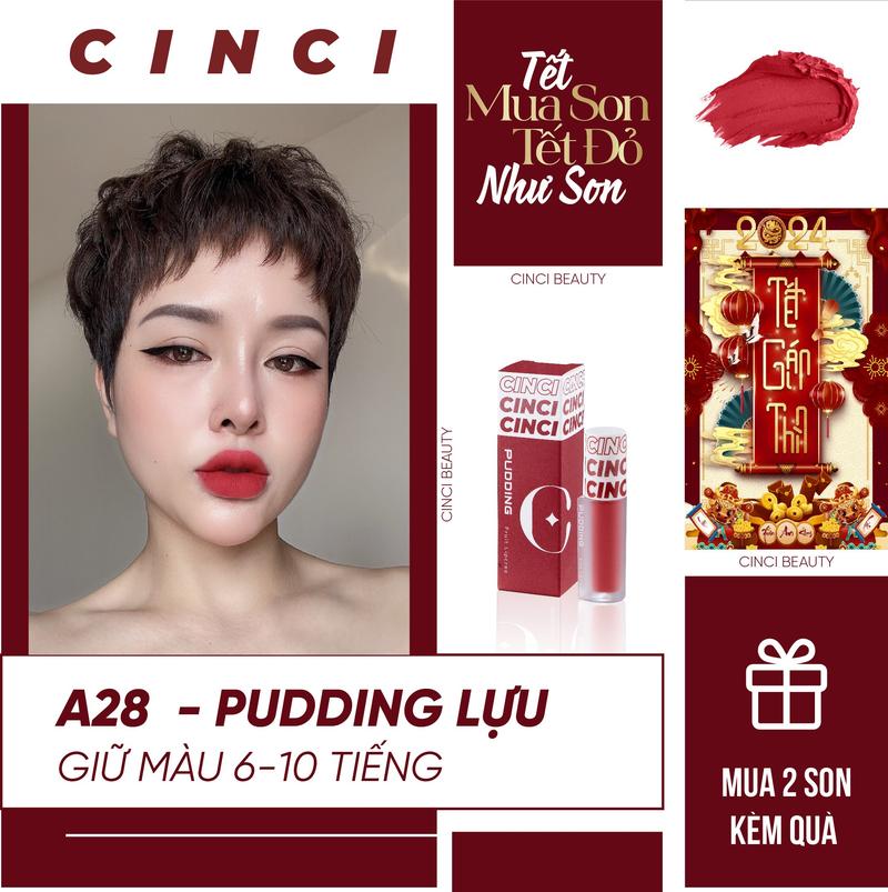 Product Introduction of COMBO 2 SON PUDDING HOA QUẢ KÈM QUÀ  - 2 MÀU SON TRENDY 2024 - Son Môi - Son Kem - Trang Điểm 10