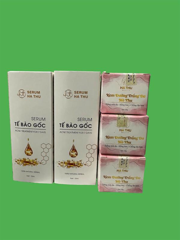 Bộ 2 serum tế bào gốc, 3kem dưỡng Skincare