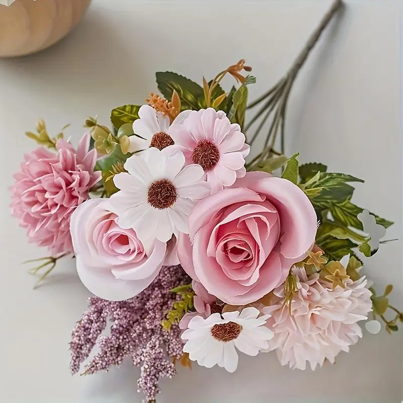 Artificial Peony Flower (without Vase), 2 Counts/set Faux Flower, Decorative Flower for Home Party Wedding Anniversary 4