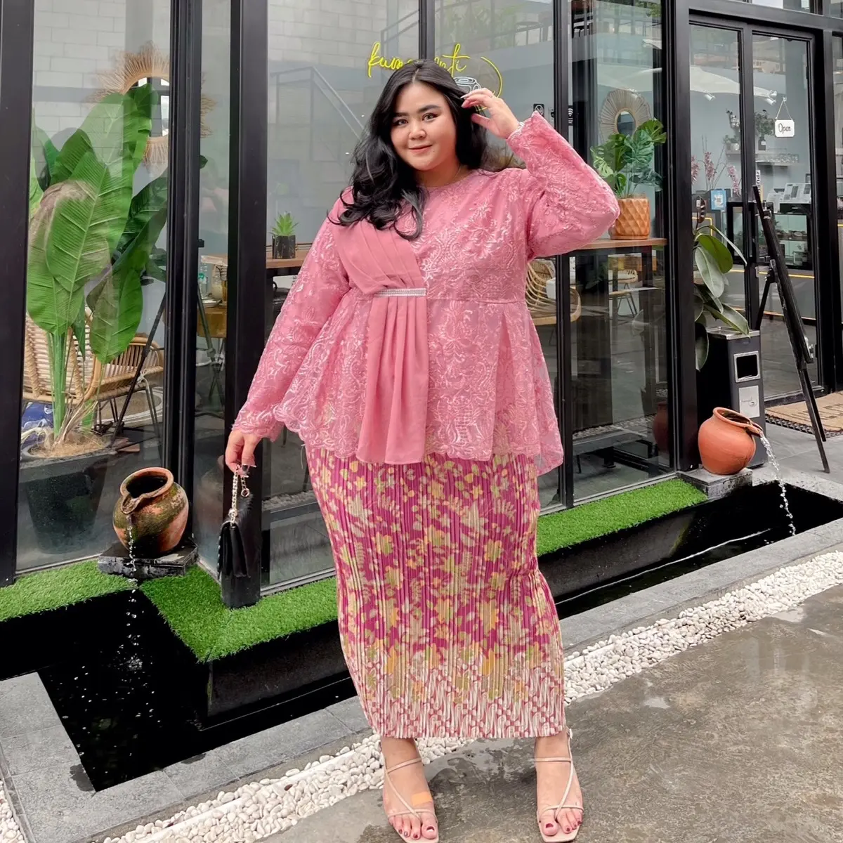 KEBAYA SELENDANG TILE JUMBO Kondangan Atasan Dress Pesta Setelan brokat