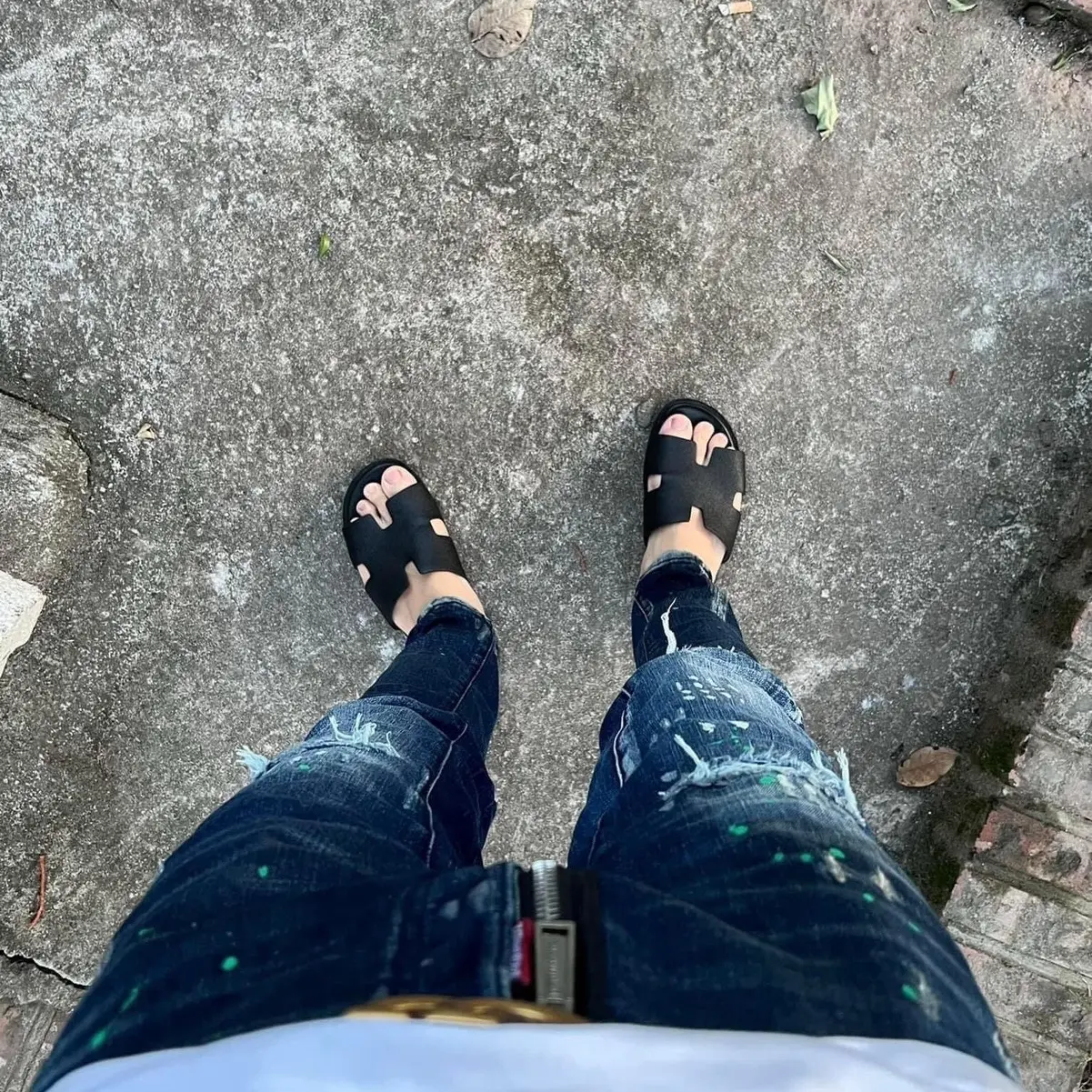 Quần jean dsq menswear số 2 bên trái, new