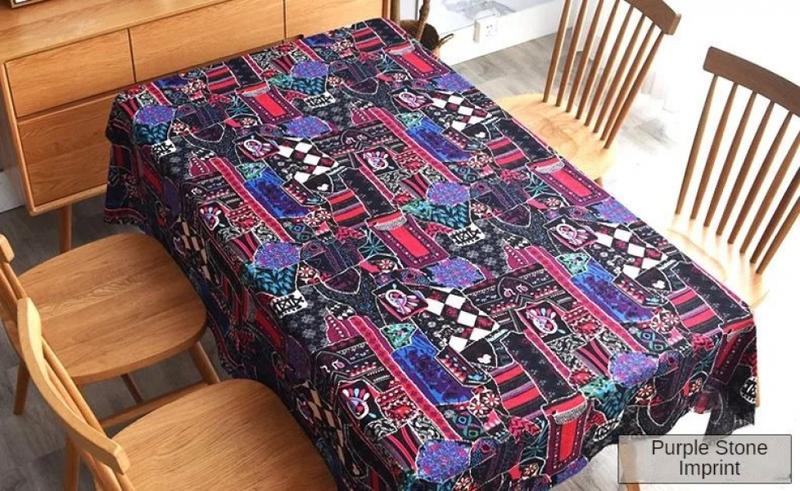 Product Introduction of Printed Bohemian Ethnic Fabric Cotton Linen By Meters for Dress Skirt Tablecloth Diy Sewing Vintage Cloth Breathable Soft Flower 30