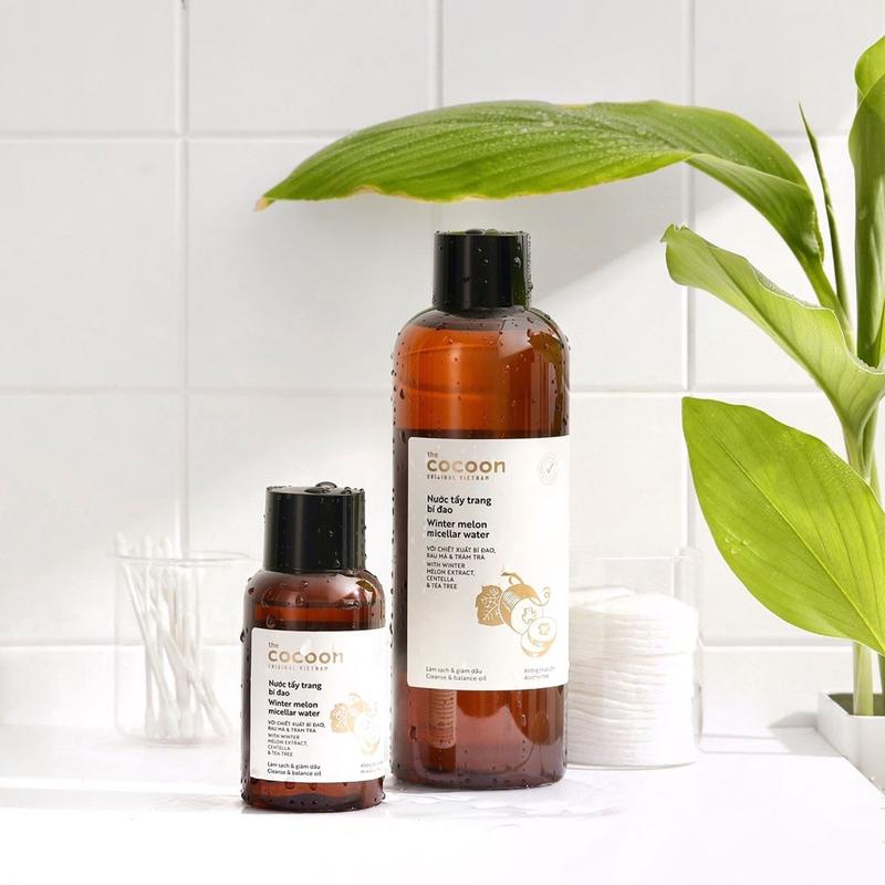 Nước tẩy trang bí đao Cocoon Winter Melon Micellar Water dịu nhẹ , sạch sâu , giảm dầu hiệu quả 50ml 5