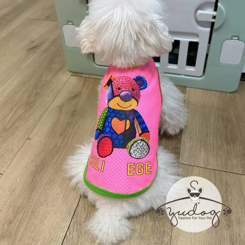 Áo mặc cho chó Yudog áo thun hoạt hình dễ thương cho thú cưng chó mèo 3