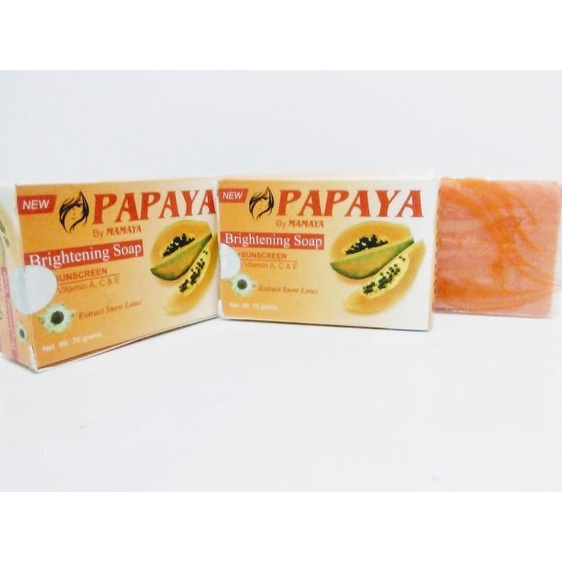 Sabun Papaya / Papaya whitening Soap 135 gram by mamaya / Sabun ...