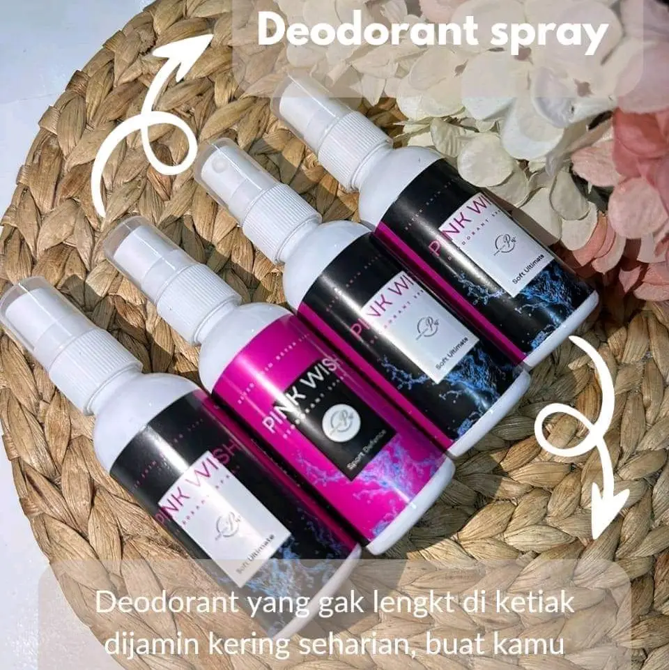 Deodorant Spray Pink Wish 100% ORIGINAL