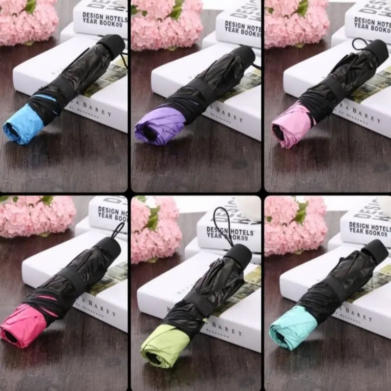 VKM payung lipat magic 3D anti UV muncul motif bunga jika hujan 3