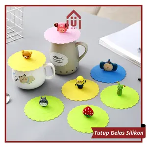 UNISO HOME - TUTUP GELAS CANGKIR SILIKON KARAKTER GEMOY TAHAN PANAS
