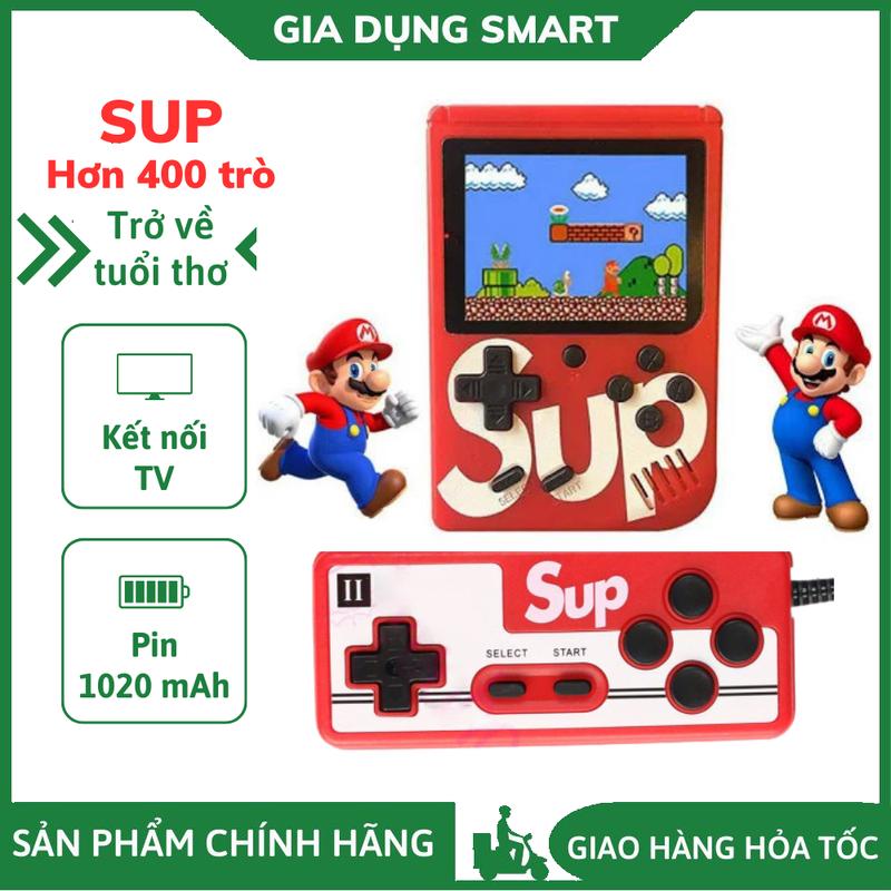  Máy chơi game cầm tay 400 trò - Máy chơi game SUP G1 Plus 400 In 1 Tặng kèm tay cầm - Bảo hành 24 tháng 