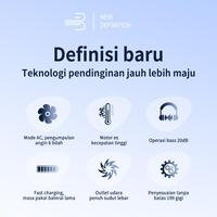 Gambar Dreamland Mart DL Kipas Angin 13000PRM High-speed 199 Gear LED Digital Display Pendinginan Cepat USB Kipas Genggam & Meja Serbaguna Panjang 12cm Pink - Pink dari Dreamland Mart Kab. Tangerang 5 Tokopedia