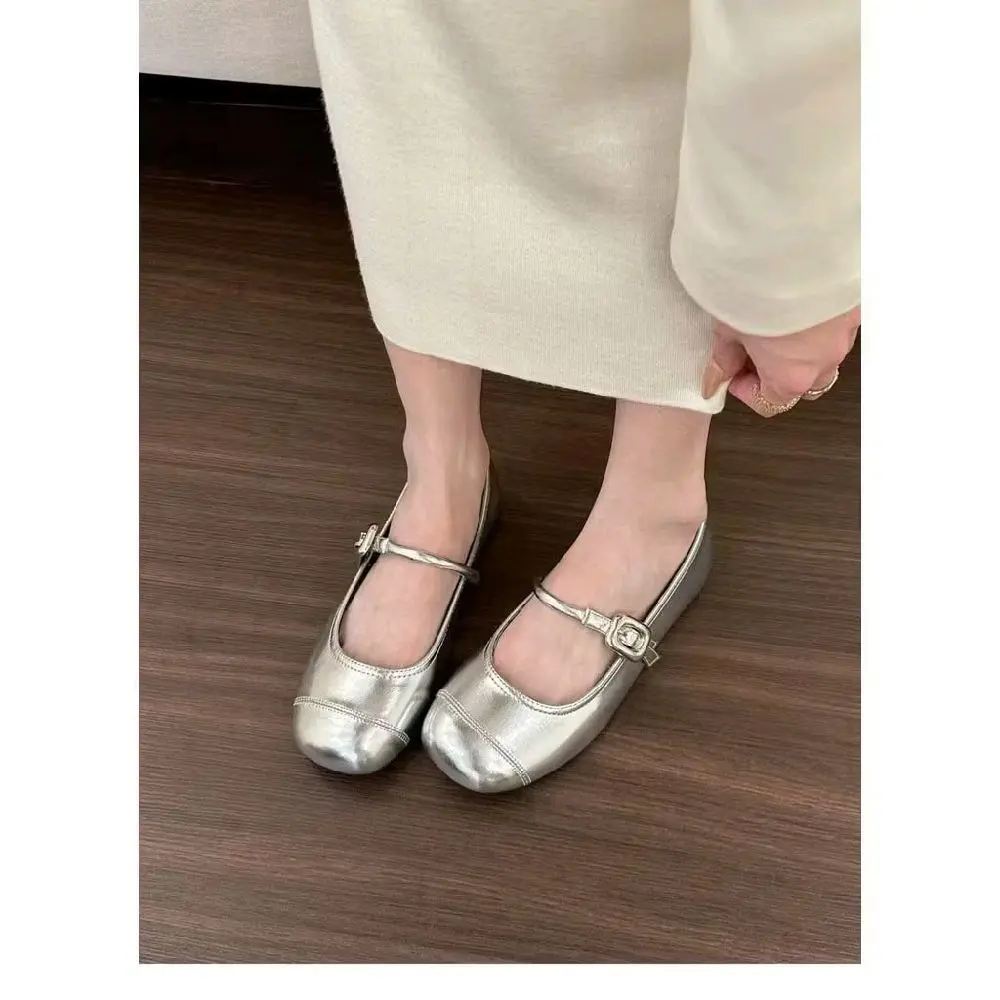 gày búp bê nữ đế bệt chất da mềm đi êm chân hót hít d338