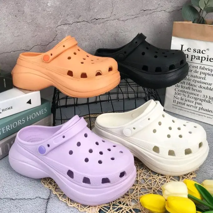 sendal cross wanita import realpict c6661 tinggi 9cm