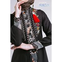 Gambar TUNEECA Gamis Katrine Olsen - T-0425011 | Warna Hitam Abu Abu - XS dari Tuneeca Official Store Kab. Bandung 3 Tokopedia