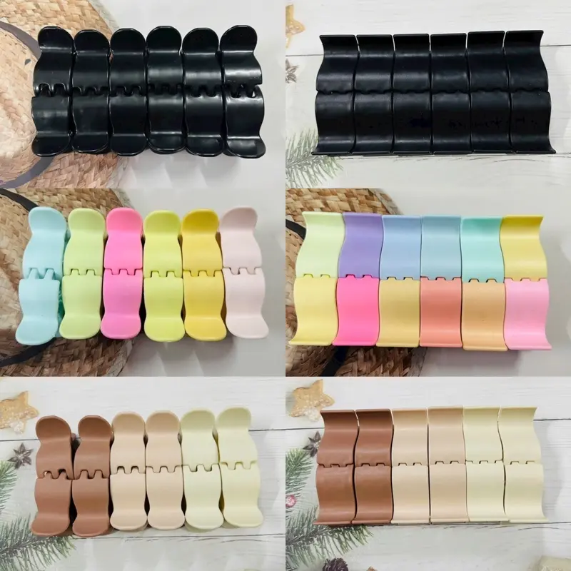 SET 12 KẸP CÀNG CUA 5 RĂNG, NHIỀU MÀU SẮC TỰ CHỌN, kẹp càng cua, kẹp tóc nữ