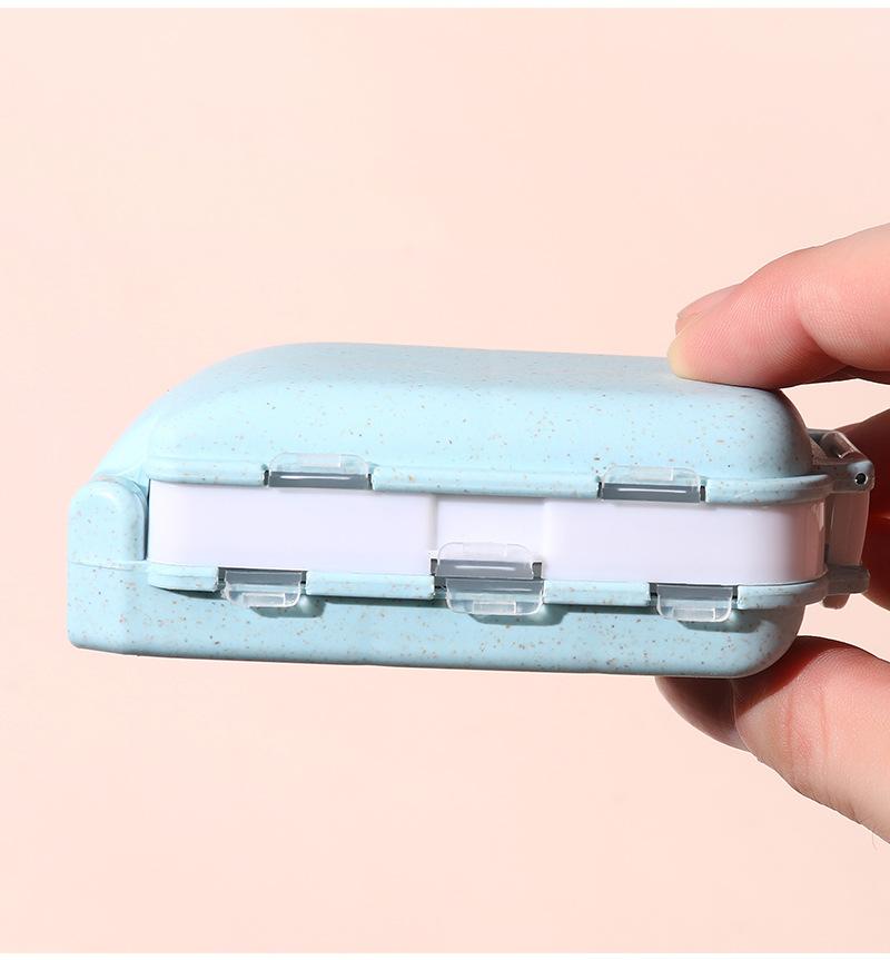 Product Introduction of Pill Box 3 Layers 8 Grids Medicine Organizer Storage Box Portable Travel Pill Case Drug Dispenser Container 14