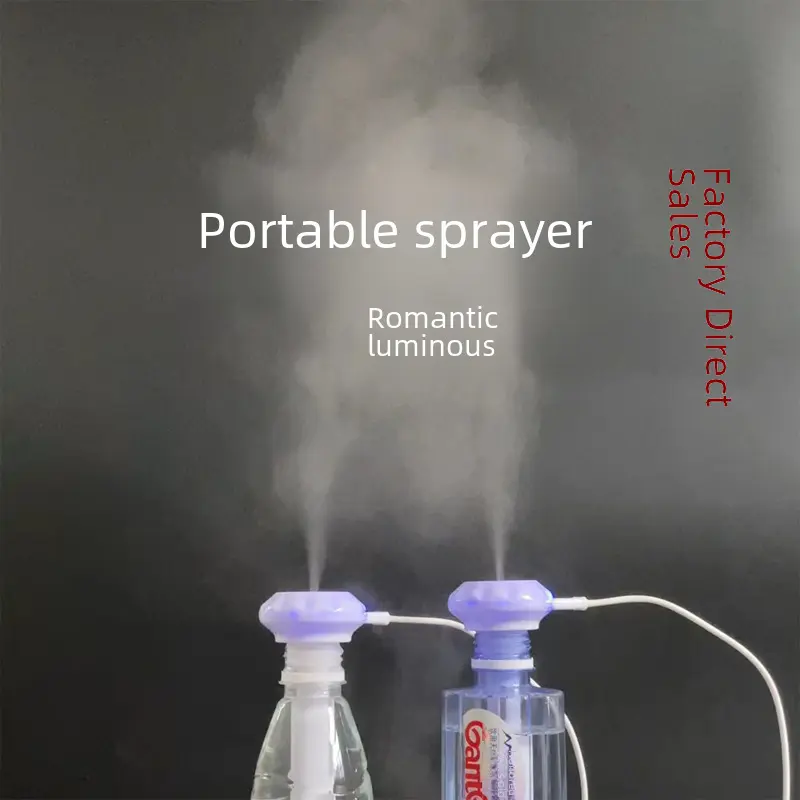 Pelembap Payung, Semburan Mini Universal, Dikuasakan USB, Mudah untuk Perjalanan, Reka Bentuk Kreatif, Pelembap Botol Air Mineral, Sesuai untuk Kereta Humidifier