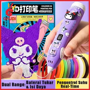 Gaudi 3D Pen 3D Printer Mainan Edukasi Anak Pena/ 3D Stereoscopic Printing Pen/ Pena 3D Printing Mainan DIY Hadiah Ulang Tahun Pena Gambar 3D/Printing Printer Art Pen Making Doodle Arts&C
