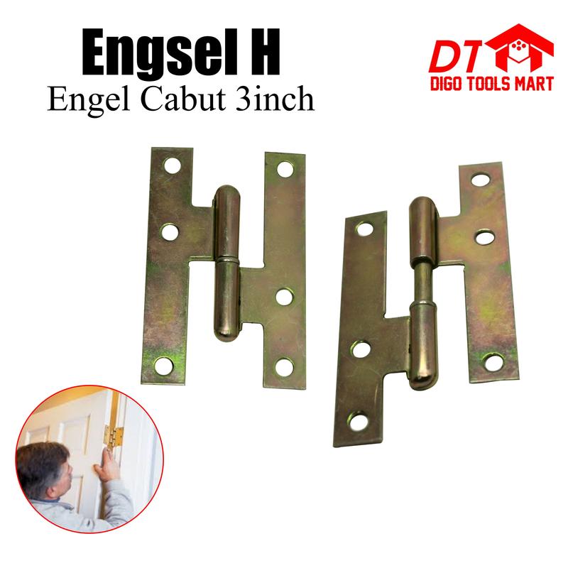 Engsel H Tebal 80x50 Engsel Cabut Pintu Jendela 3 Inci Sepasang - Shop ...
