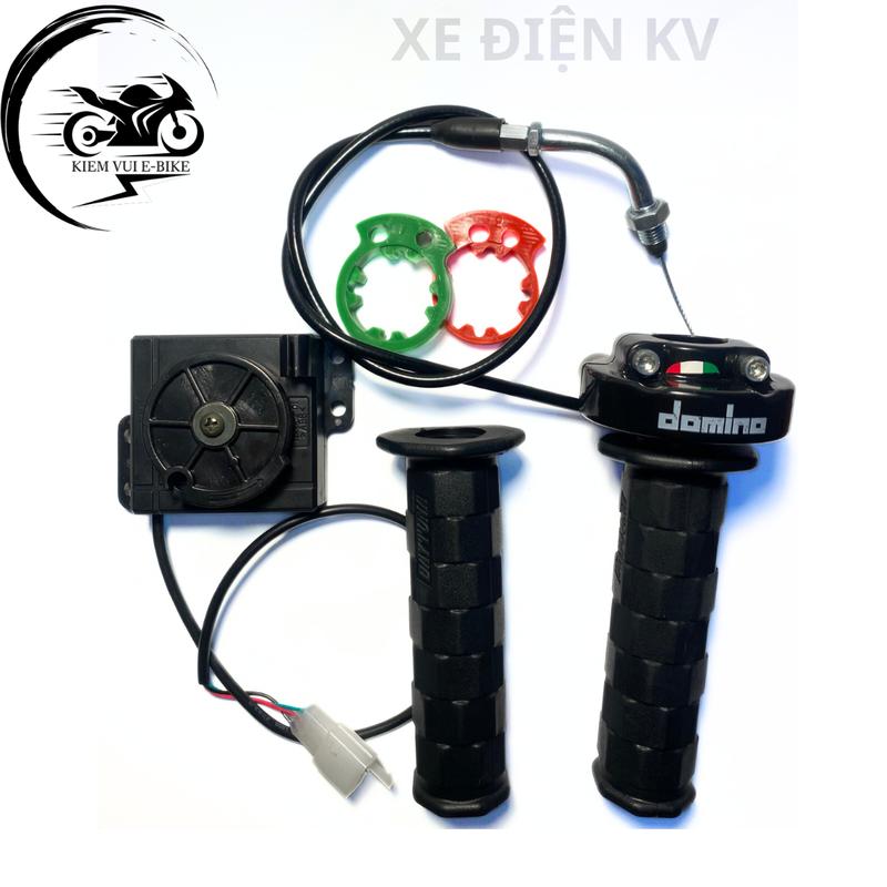 Combo Cùm tăng tốc domino và cục chuyển ga kèm bao tay daytona cho xe điện Phụ Kiện Phụ Tùng