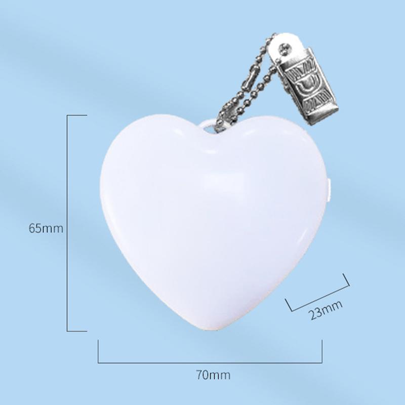 Product Introduction of 2Pcs Purse Lights Handbag Lamps Super Bright Mini Size Portable Battery Powered Heart Shape Bag Lights Handbag Purse Lamps 0