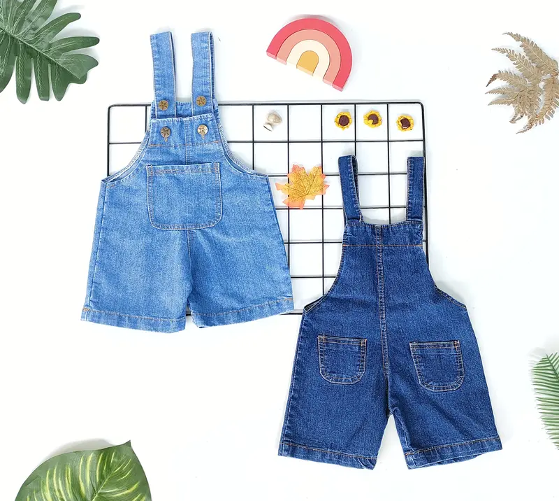 Overall Celana Baju Kodok Anak Bahan Jeans 1-6 Tahun Unisex 1
