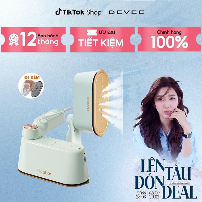 GAABOR x lehuynhthuyngan91 I Bàn ủi là hơi nước 2 in 1 cầm tay mini Gaabor HM-M01A công suất 1200W 2 chế độ ủi nước và khô, đứng và nằm Ủi Quần Áo Là Quần Áo Ủi Quần Áo Là Quần Áo Bàn Là Bàn Là Hơi khô quần áo du lịch dưỡng vải mềm vải Ủi Hơi Nước