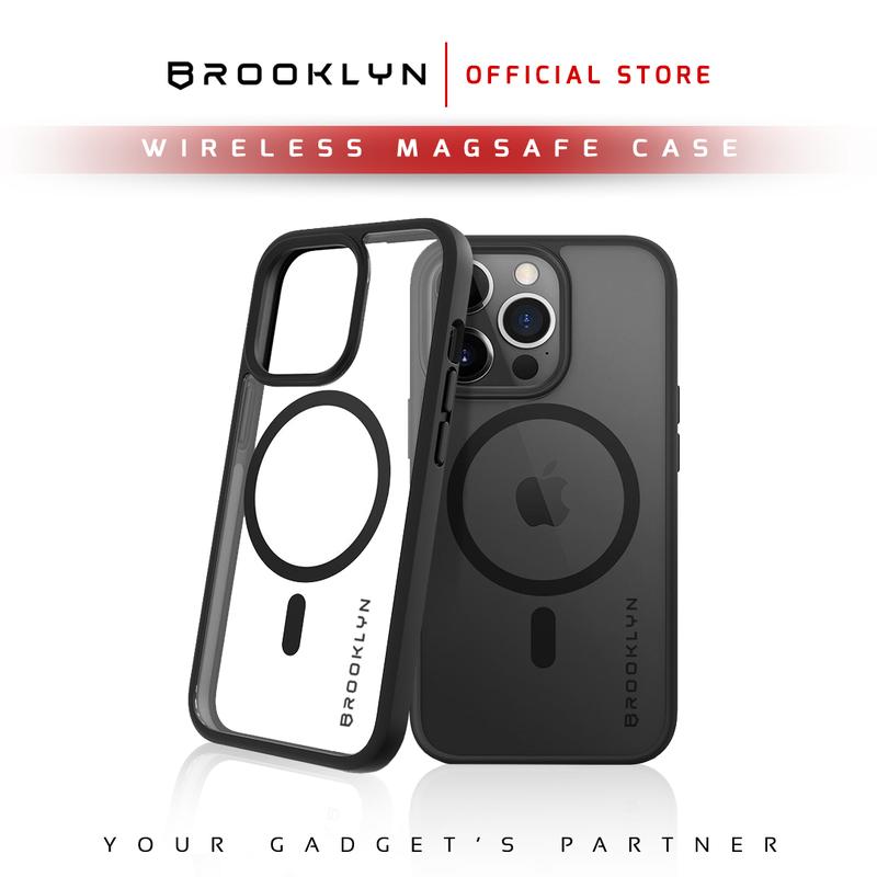 Brooklyn Black Edition MagSafe Casing For iPhone 15/14/13/12 Pro/Max/Mini Case Protection 1