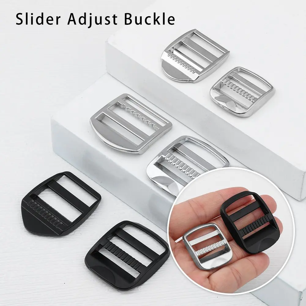 Zinc Alloy Shoulder Bag Strap Part Luggage Hardware Slider Adjust Buckle Slider Loop Backpack Accessories Backpack Straps Buckle