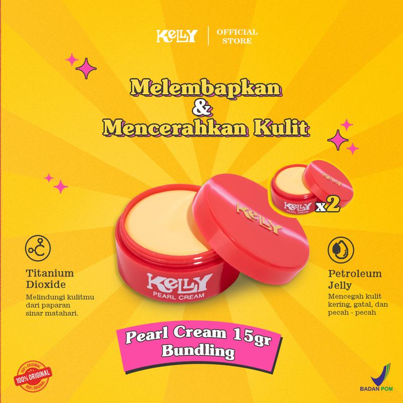 Kelly Pearl Cream 15gr Bundling Original BPOM 0
