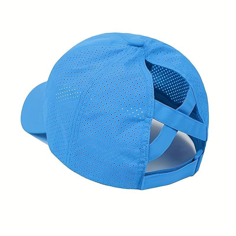 1X Summer Quick-Dry Men'S Ponytail Baseball Cap, Sun Protection Hat, Women'S Sports Cap, Camping Hat 1