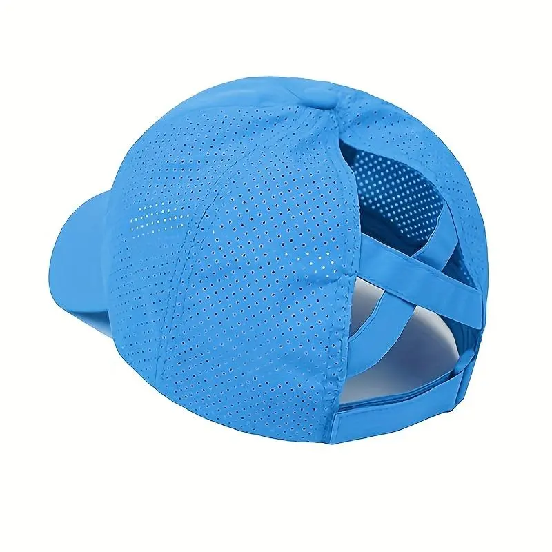 1X Summer Quick-Dry Men'S Ponytail Baseball Cap, Sun Protection Hat, Women'S Sports Cap, Camping Hat 1